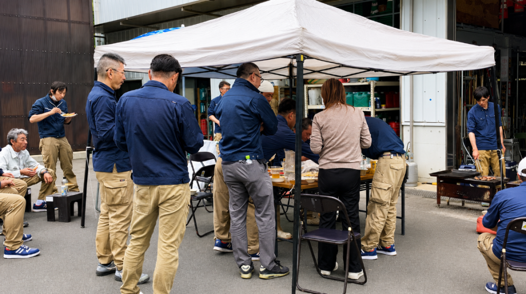全社ＢＢＱの模様をレポート